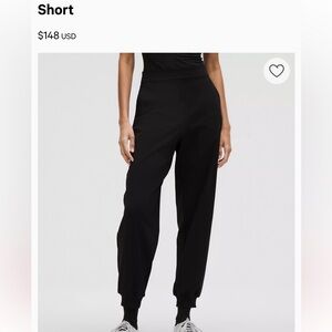 Lululemon Daydrift High-Rise Jogger Short Black NWT size Small